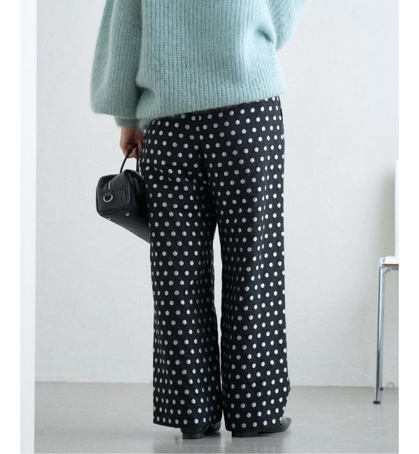 IENA「《WEB限定/追加》ドットジャガードイージーパンツ」|その他|