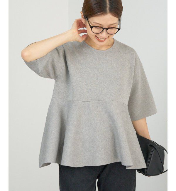 IENA「Debussyペプラムプルオーバー」|ニット・セーター|