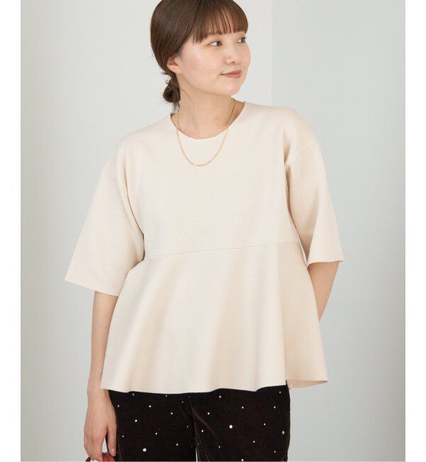 IENA「Debussyペプラムプルオーバー」|ニット・セーター|