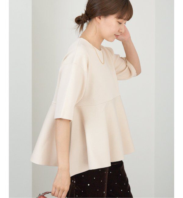 IENA「Debussyペプラムプルオーバー」|ニット・セーター|