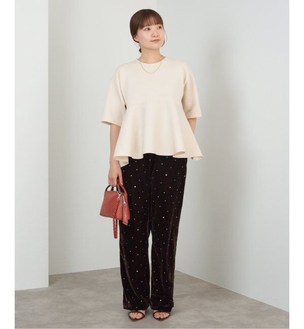 IENA「Debussyペプラムプルオーバー」|ニット・セーター|