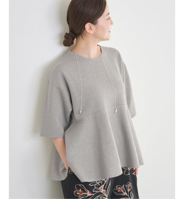 IENA「Debussyペプラムプルオーバー」|ニット・セーター|