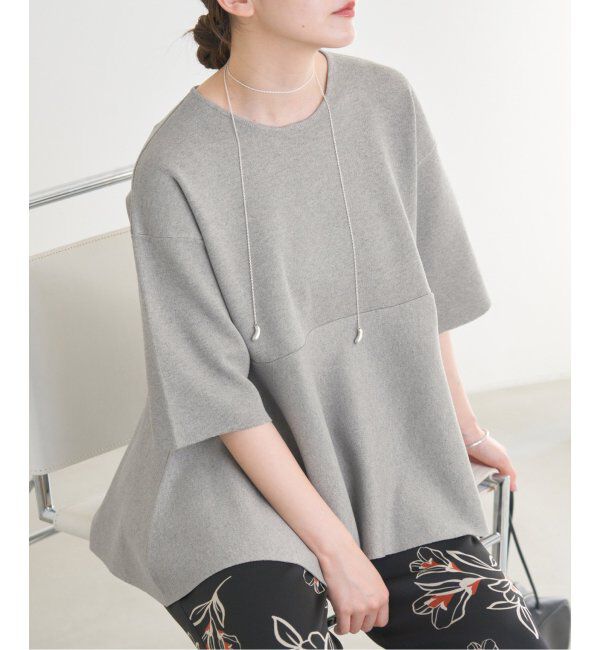 IENA「Debussyペプラムプルオーバー」|ニット・セーター|