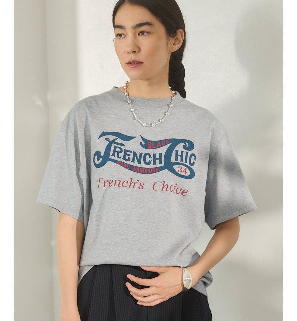 IENA「BLACK フレンチシック Tシャツ」|Tシャツ・カットソー|グレーA