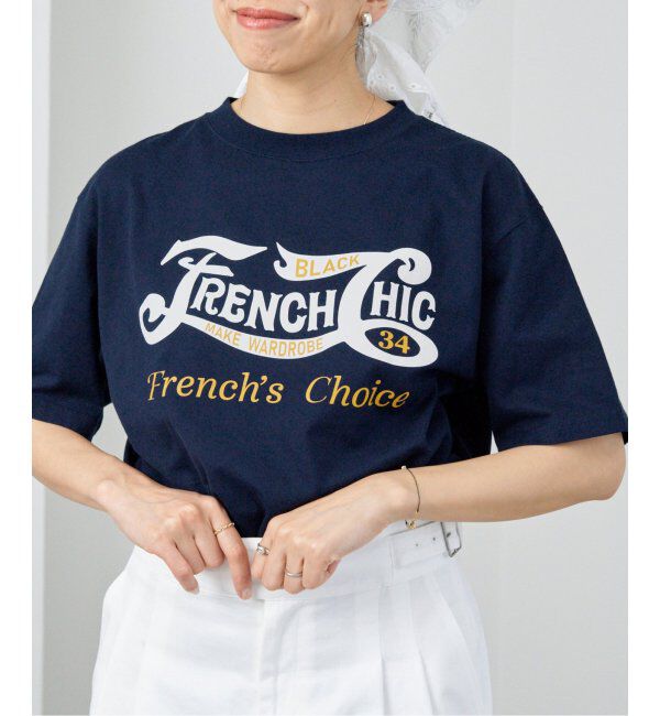 IENA「BLACK フレンチシック Tシャツ」|Tシャツ・カットソー|