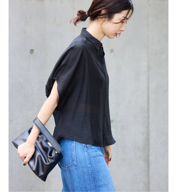 IENA「《追加》リネン混 襟付きブラウス」|シャツ・ブラウス|