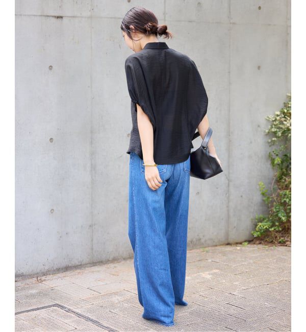 IENA「《追加》リネン混 襟付きブラウス」|シャツ・ブラウス|