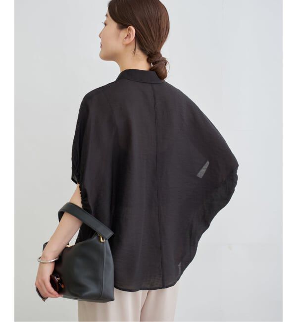 IENA「《追加》リネン混 襟付きブラウス」|シャツ・ブラウス|