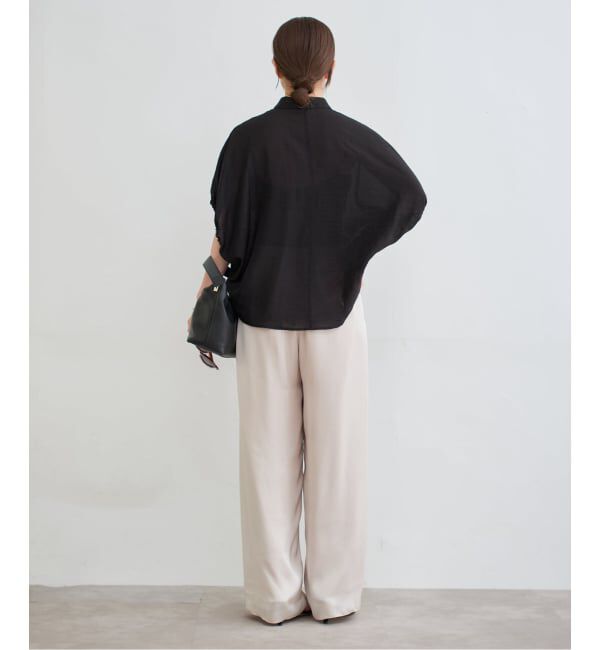 IENA「《追加》リネン混 襟付きブラウス」|シャツ・ブラウス|