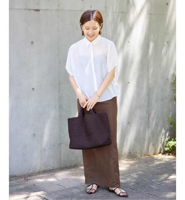 IENA「《追加》リネン混 襟付きブラウス」|シャツ・ブラウス|