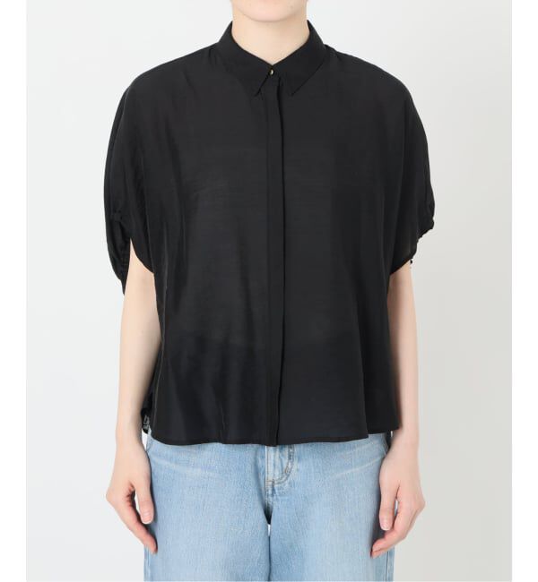 IENA「《追加》リネン混 襟付きブラウス」|シャツ・ブラウス|