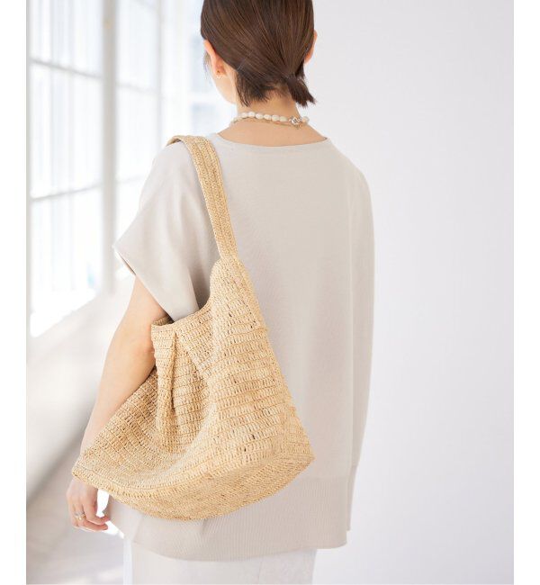 IENA「《追加6》 コットンストレッチ NEOワイドクループルオーバー」|ニット・セーター|