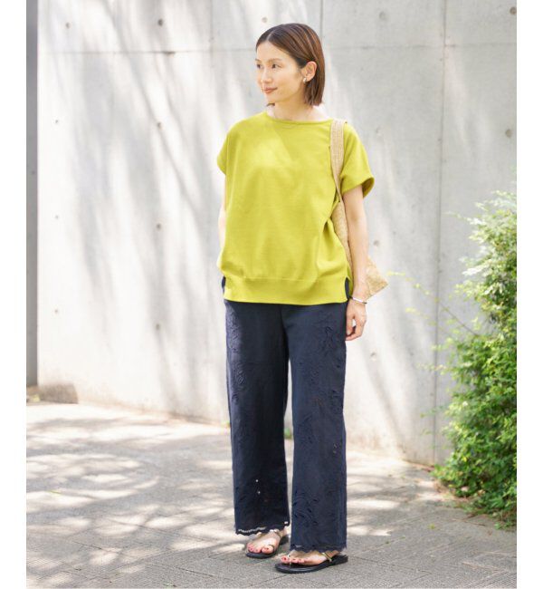 IENA「《追加6》 コットンストレッチ NEOワイドクループルオーバー」|ニット・セーター|