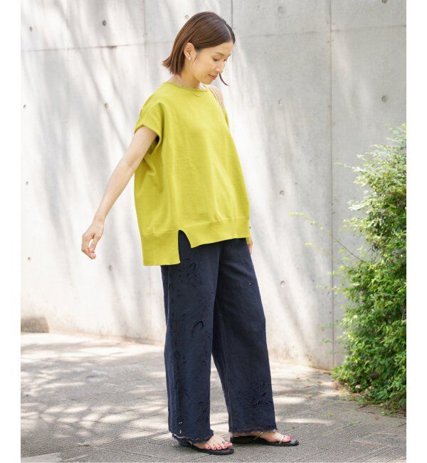 IENA「《追加6》 コットンストレッチ NEOワイドクループルオーバー」|ニット・セーター|