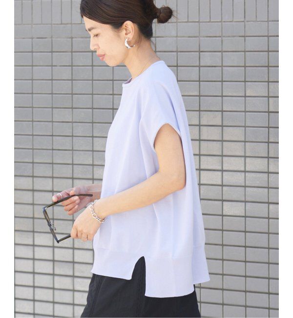 IENA「《追加6》 コットンストレッチ NEOワイドクループルオーバー」|ニット・セーター|