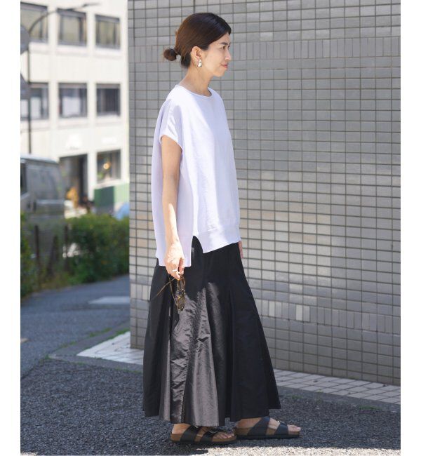 IENA「《追加6》 コットンストレッチ NEOワイドクループルオーバー」|ニット・セーター|