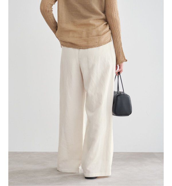 IENA「リネン混イージーパンツ」|その他|