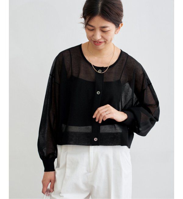 IENA「《追加2》FILMY COTTONカーディガン」|カーディガン|