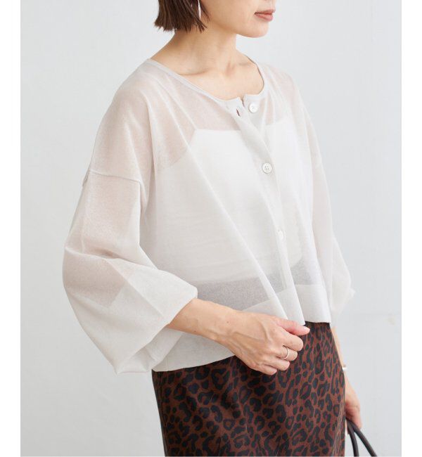 IENA「《追加2》FILMY COTTONカーディガン」|カーディガン|