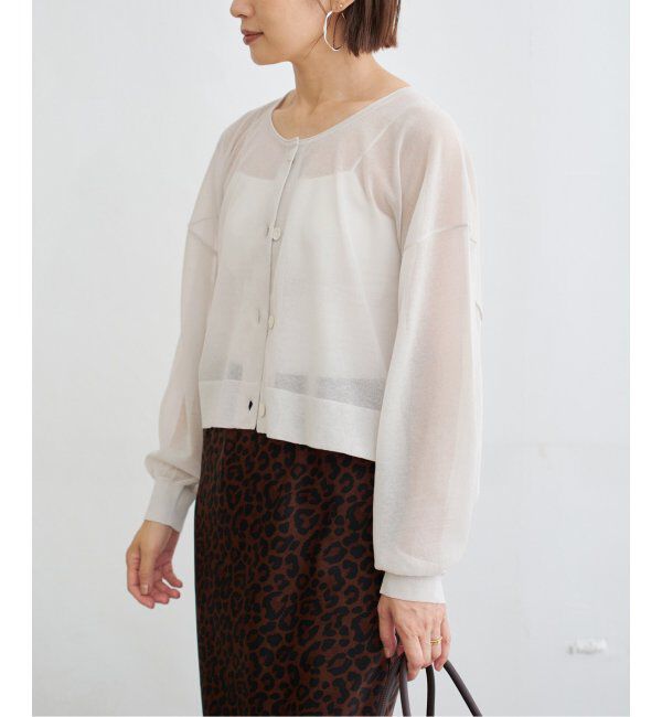 IENA「《追加2》FILMY COTTONカーディガン」|カーディガン|