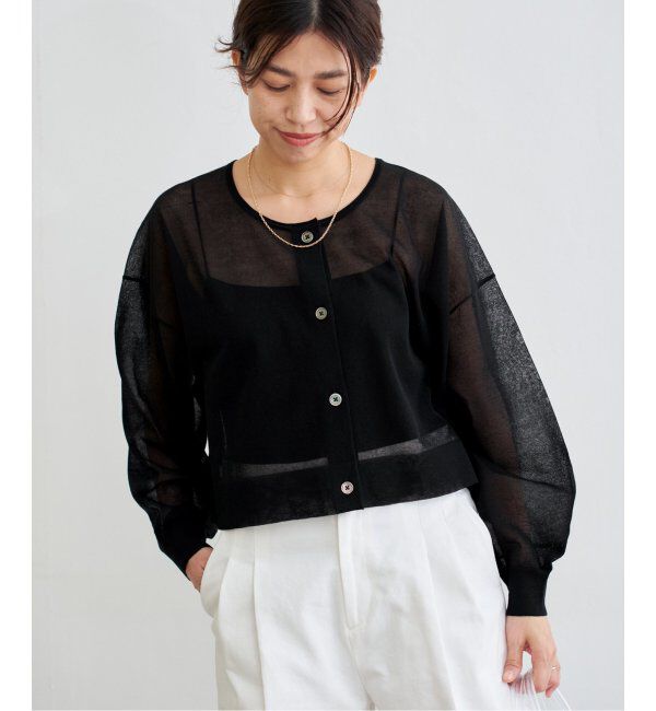 IENA「《追加2》FILMY COTTONカーディガン」|カーディガン|