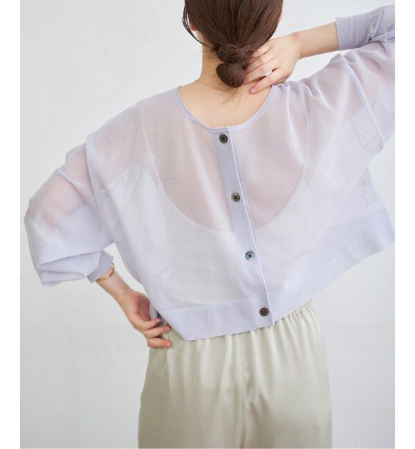 IENA「《追加2》FILMY COTTONカーディガン」|カーディガン|