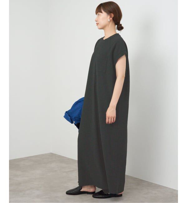 IENA「《追加》BLACK ポケットTドレス」|ワンピース|