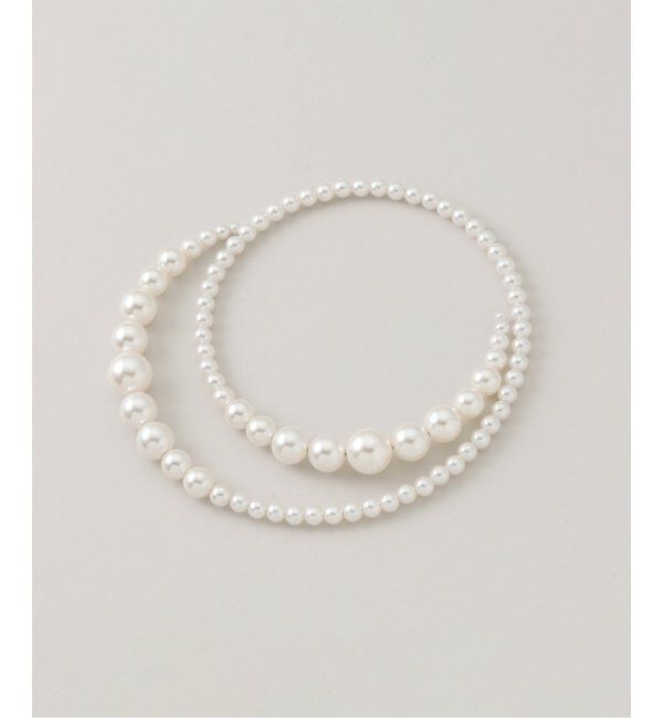 IENA「Pearl International CO/11SERPENTCHUTE ネックレス」|ネックレス|ホワイト