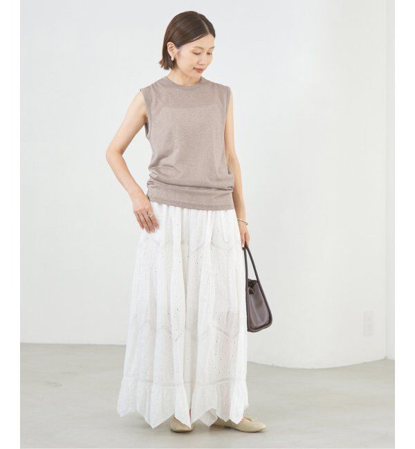 IENA「ラメ ノースリーブ」|Tシャツ・カットソー|