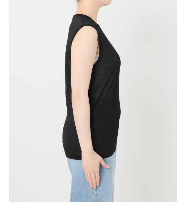 IENA「ラメ ノースリーブ」|Tシャツ・カットソー|