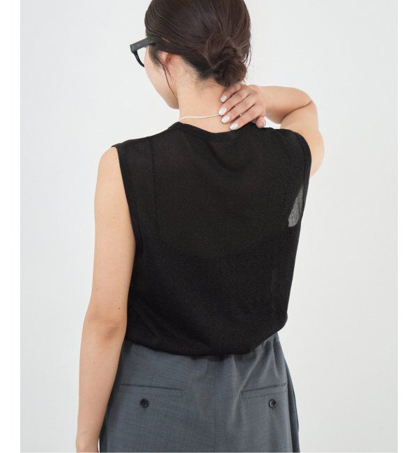 IENA「ラメ ノースリーブ」|Tシャツ・カットソー|