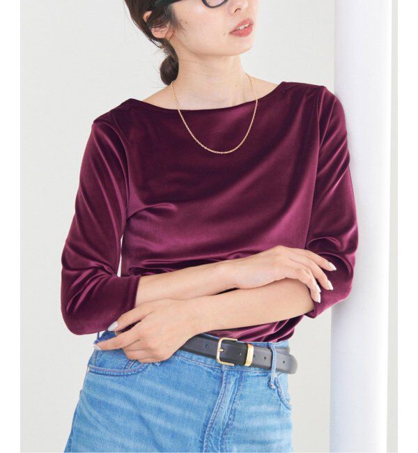 IENA「スノーベロア プルオーバー」|Tシャツ・カットソー|