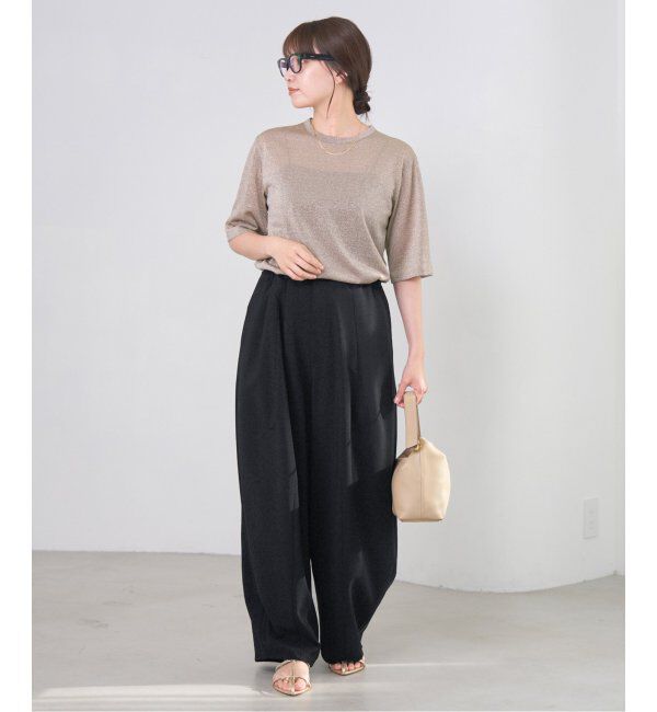 IENA「コクーンパンツ」|スラックス|