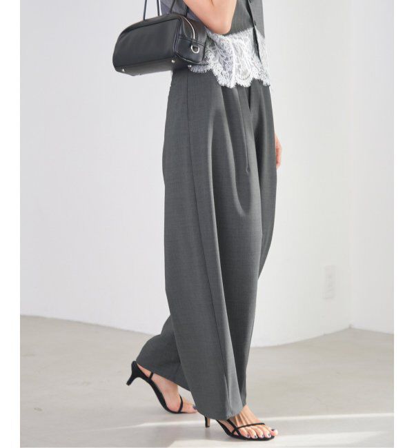 IENA「コクーンパンツ」|スラックス|