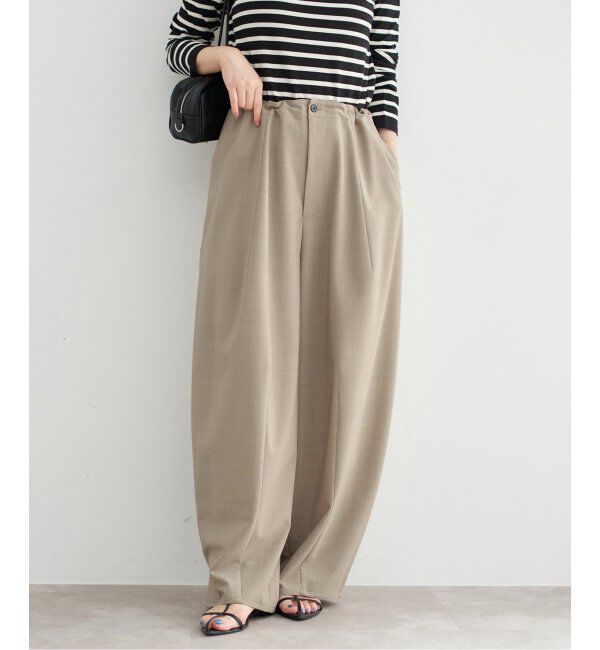 IENA「コクーンパンツ」|スラックス|