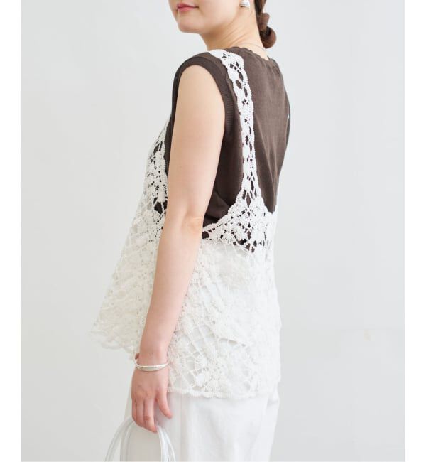 IENA「《追加》クロシェタンク」|ニット・セーター|