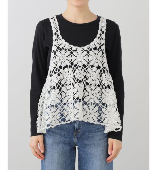 IENA「《追加》クロシェタンク」|ニット・セーター|