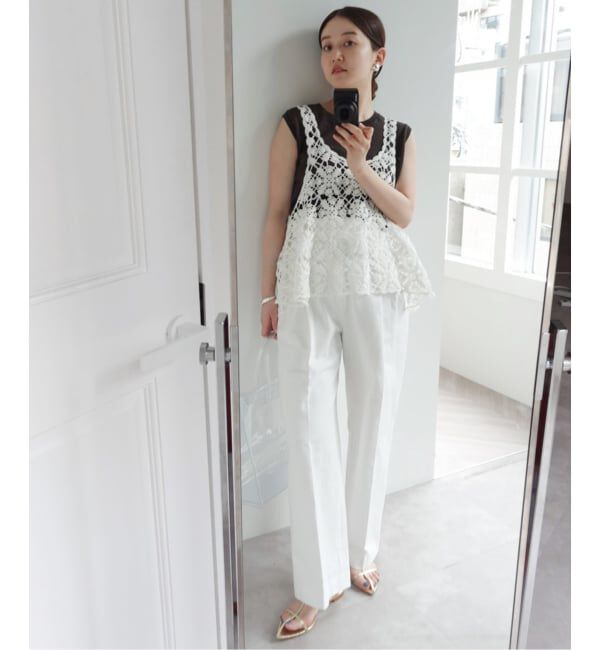 IENA「《追加》クロシェタンク」|ニット・セーター|