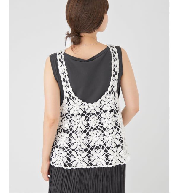 IENA「《追加》クロシェタンク」|ニット・セーター|