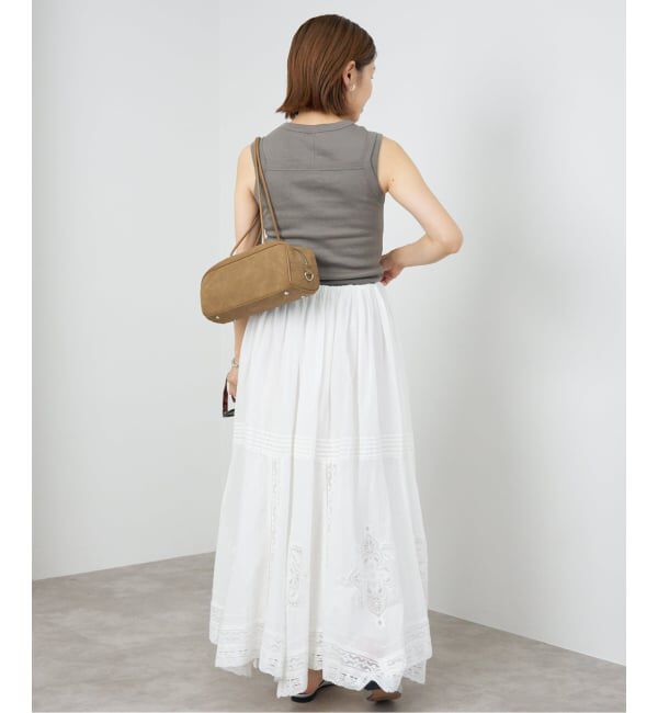 IENA「《WEB限定/追加》コットンレーススカート」|スカート|