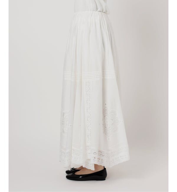 IENA「《WEB限定/追加》コットンレーススカート」|スカート|