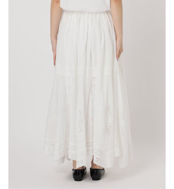 IENA「《WEB限定/追加》コットンレーススカート」|スカート|