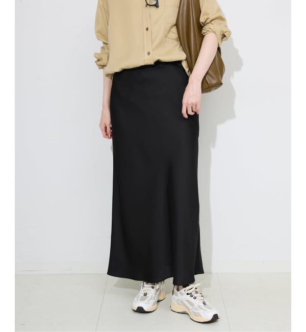 SLOBE IENA「サテンナロースカート」|スカート|