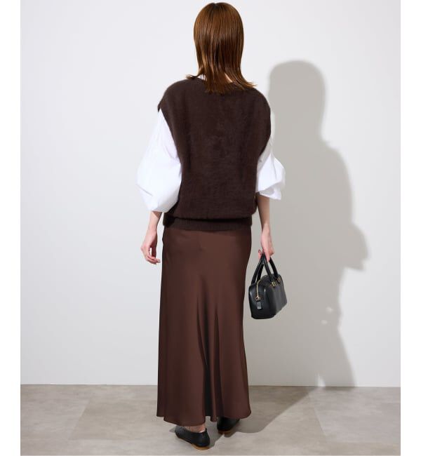 SLOBE IENA「サテンナロースカート」|スカート|