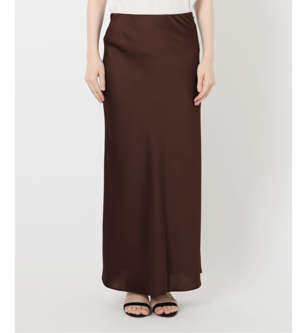 SLOBE IENA「サテンナロースカート」|スカート|