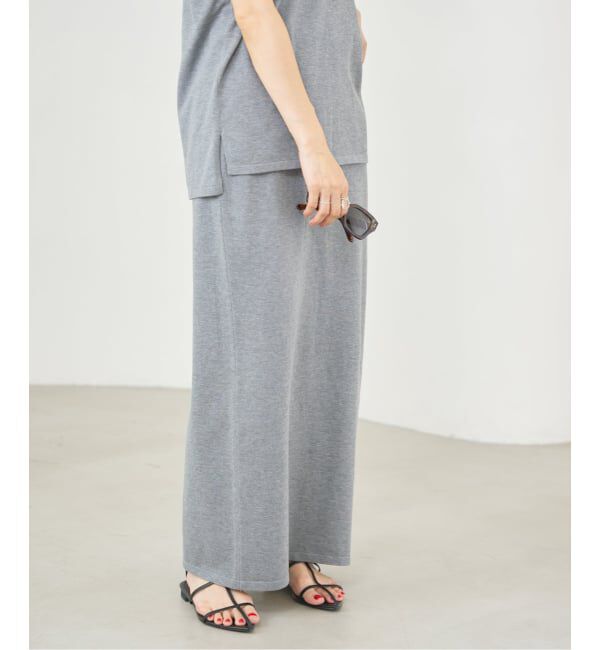 IENA「ドライコットンスカート」|スカート|グレーB