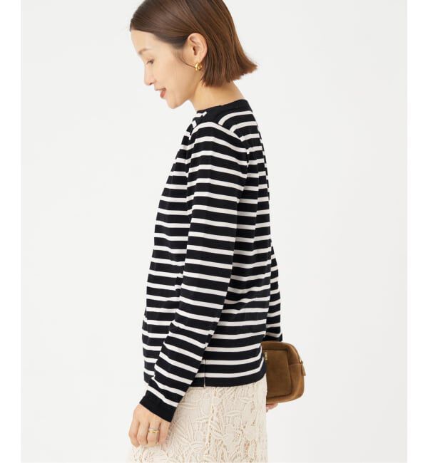 IENA「《追加2》SEATTLEボーダープルオーバー」|ニット・セーター|