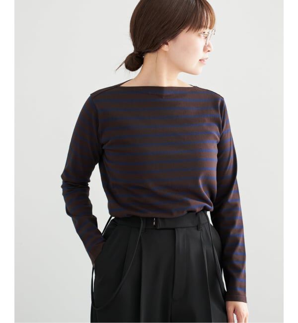 IENA「《追加2》SEATTLEボーダープルオーバー」|ニット・セーター|