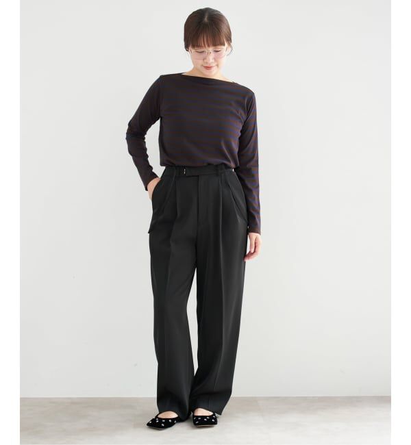 IENA「《追加2》SEATTLEボーダープルオーバー」|ニット・セーター|