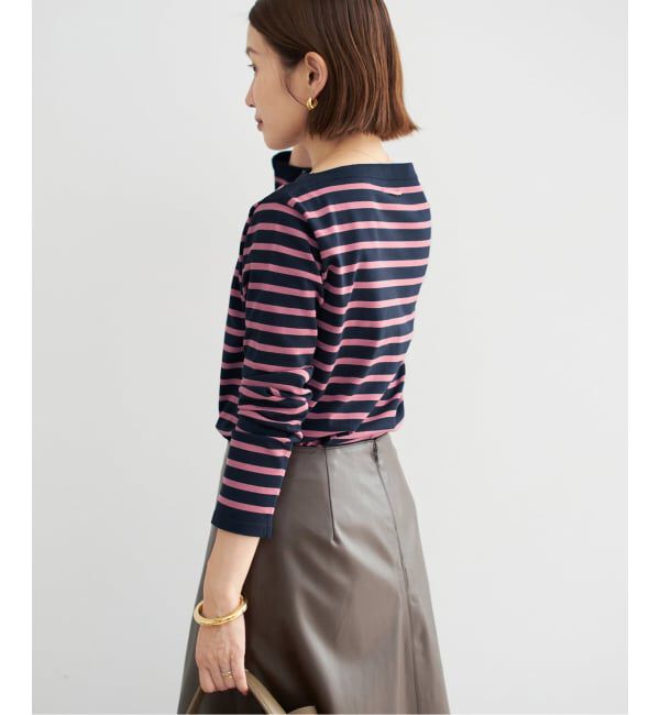 IENA「《追加2》SEATTLEボーダープルオーバー」|ニット・セーター|